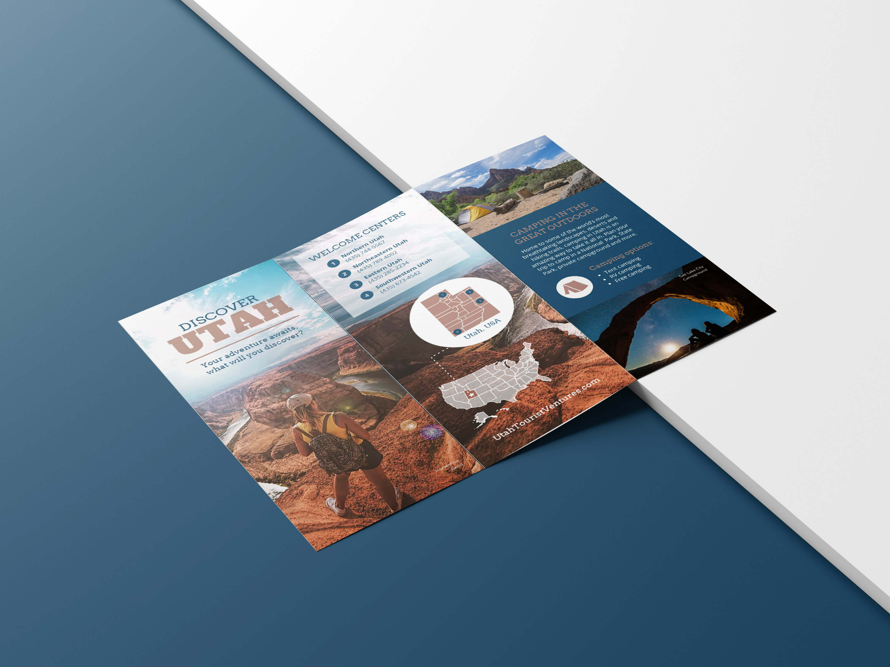 Photo Centric Outdoor Travel Brochure Idea – Venngage Throughout Welcome Brochure Template