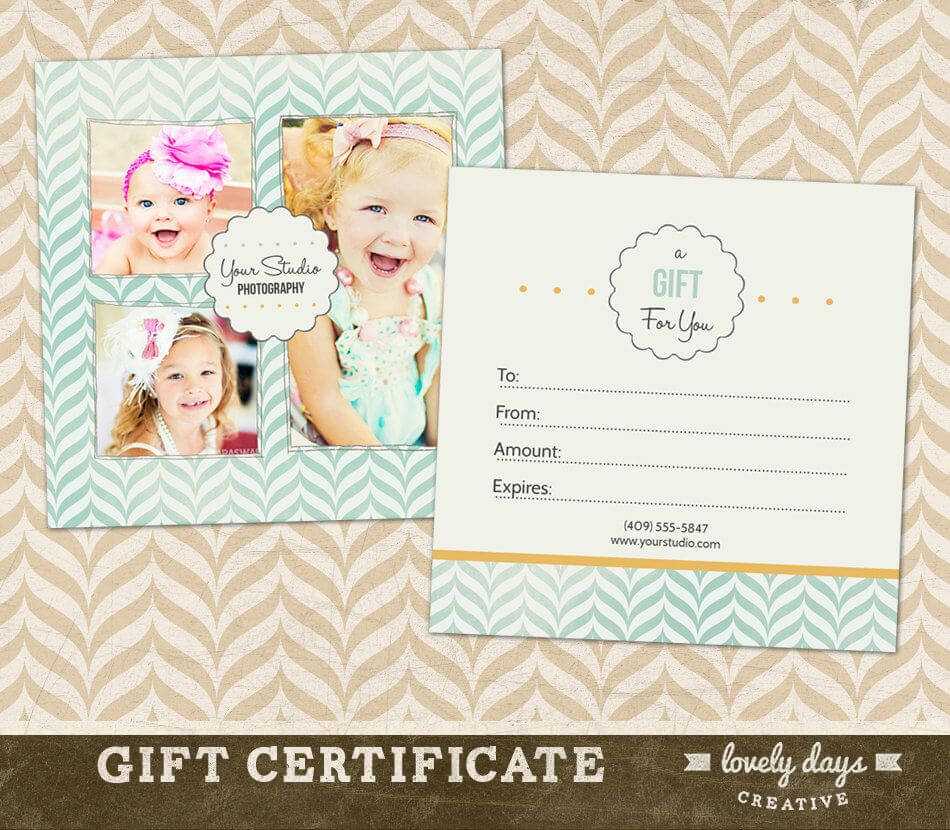 Photography Gift Certificate Template For Professional With Regard To Free Photography Gift Certificate Template