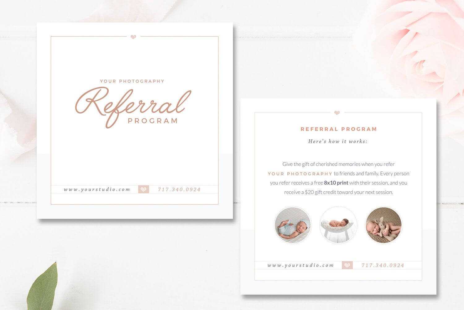 Photography Referral Card Templates, Referral Program Intended For Referral Card Template