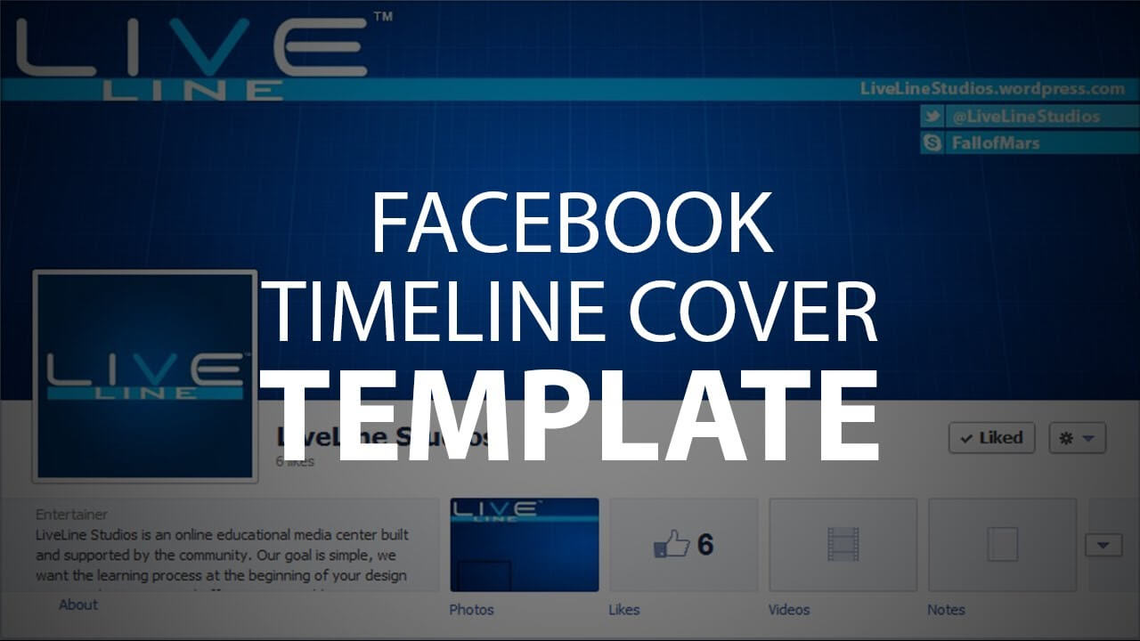 Photoshop Template: Facebook Timeline Cover (Psd File) With Regard To Photoshop Facebook Banner Template
