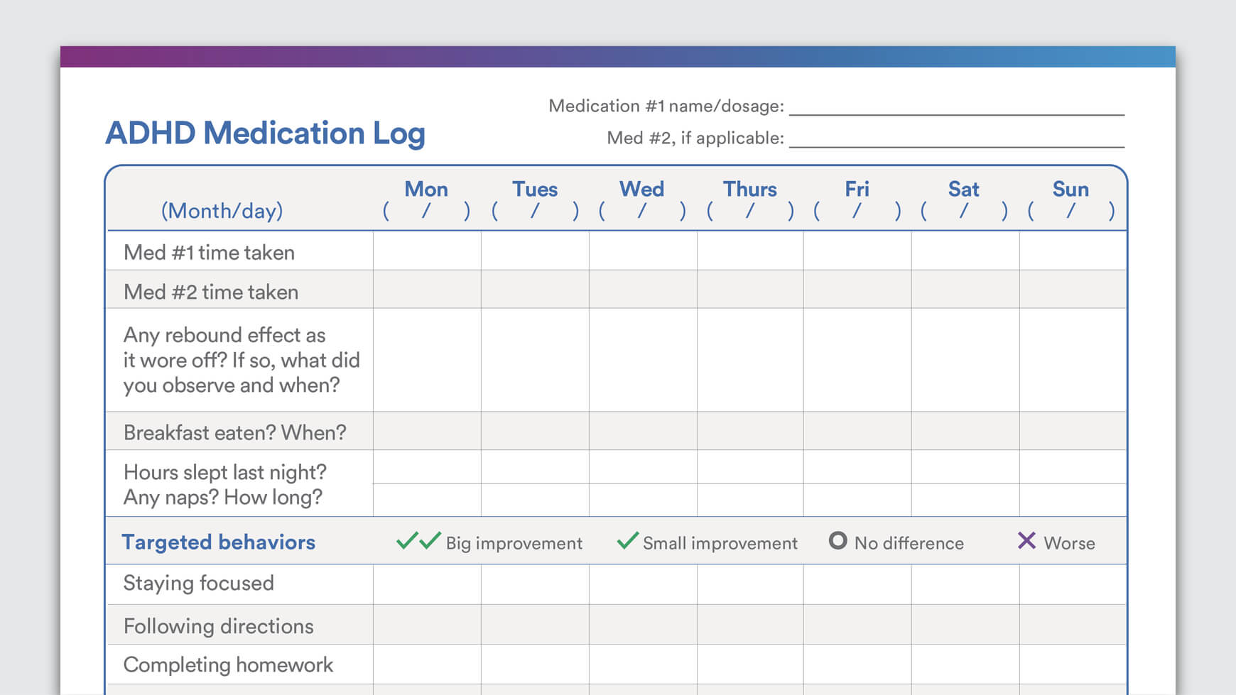 Pin On Add/adhd Within Daily Report Card Template For Adhd