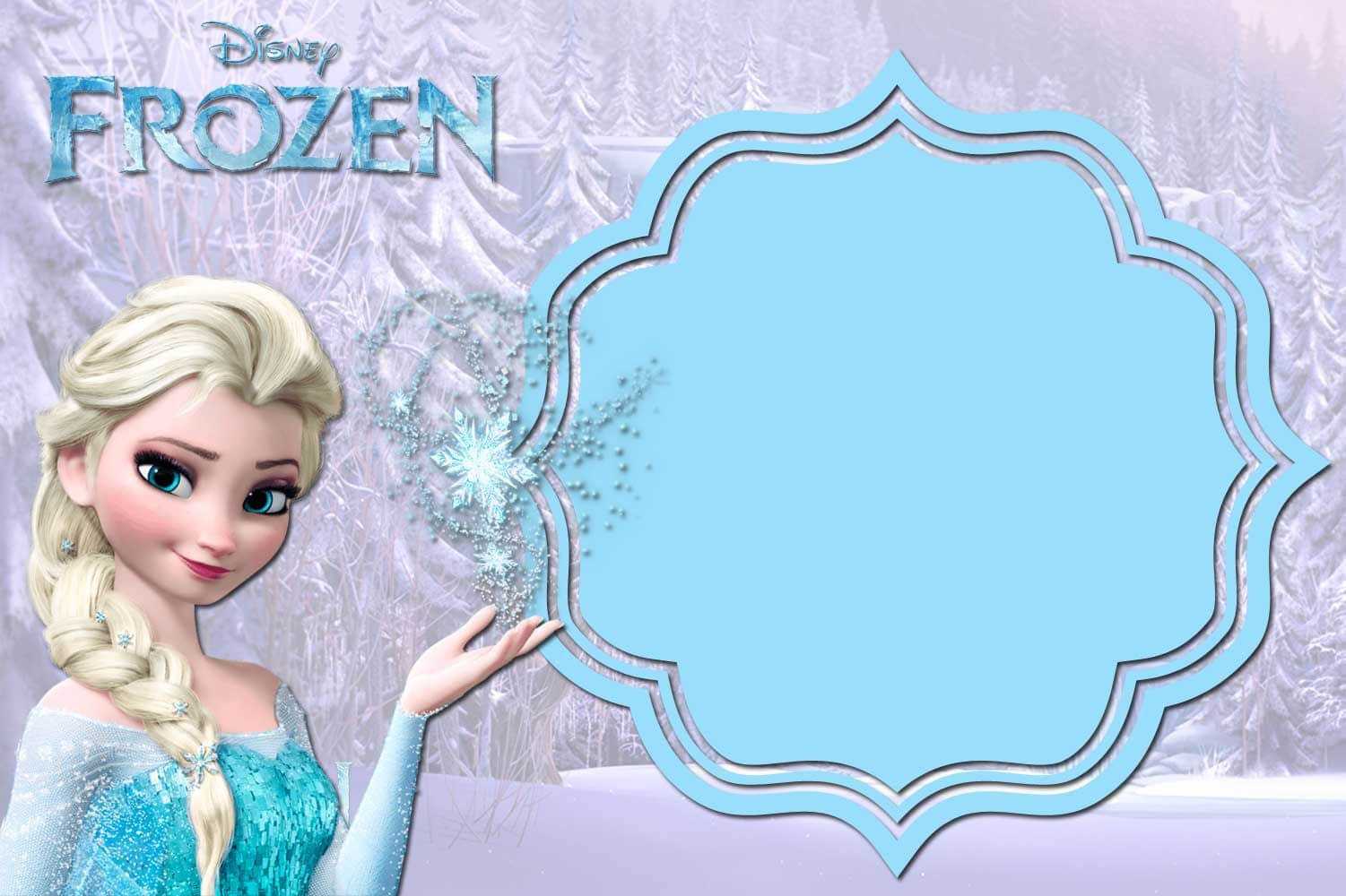 Pin On Birthdays With Regard To Frozen Birthday Card Template