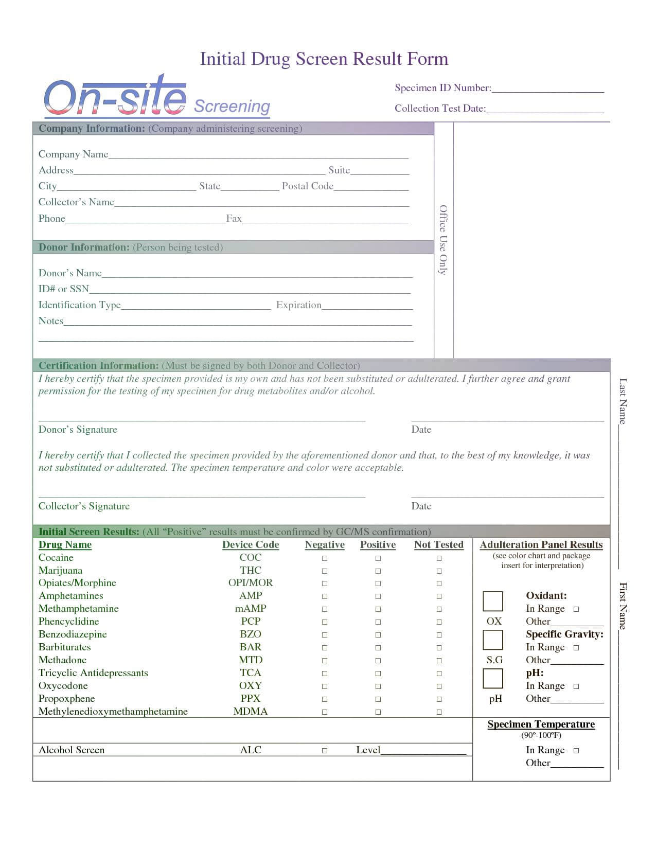 Pin On Drug Test Report Template Within Test Result Report Template