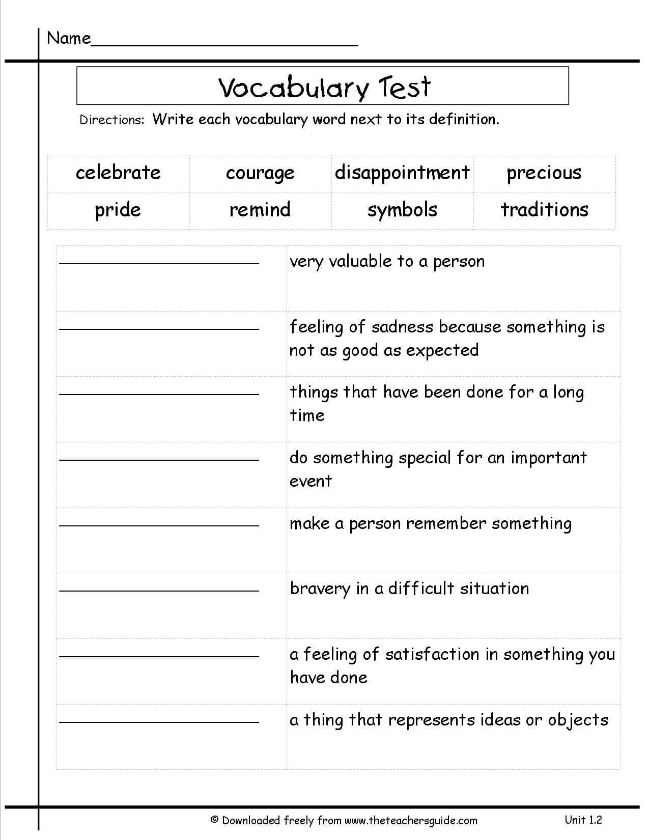 Pin On Education Reading With Vocabulary Words Worksheet Template