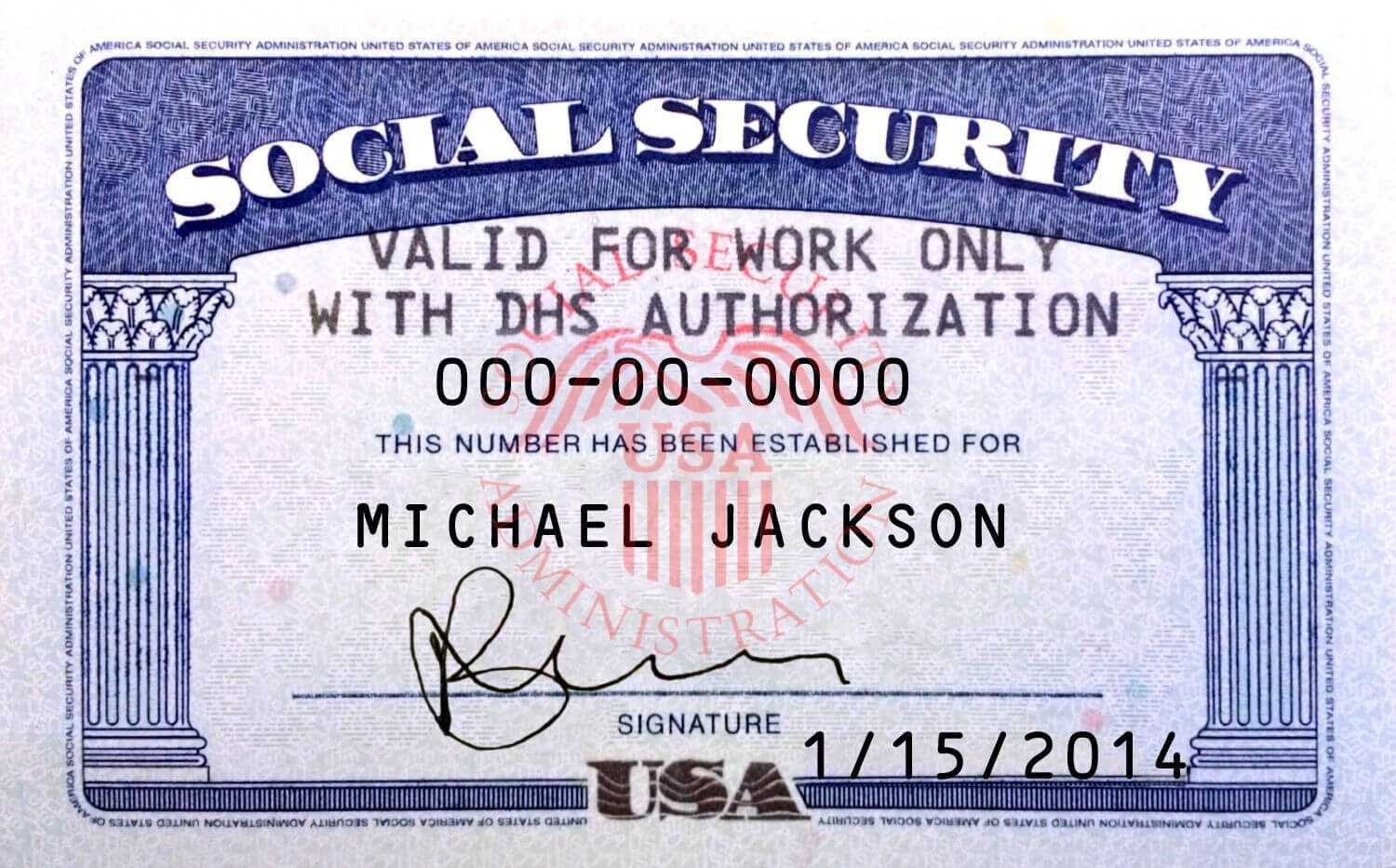 Pin On Novelty Psd Usa Ssn Template Regarding Blank Social Security Card Template Download