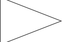 Pin Triangle Flag Outline Clip Art Vector Online Royalty regarding Free Triangle Banner Template