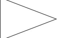 Pin Triangle Flag Outline Clip Art Vector Online Royalty regarding Free Triangle Banner Template
