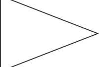 Pin Triangle Flag Outline Clip Art Vector Online Royalty regarding Free Triangle Banner Template