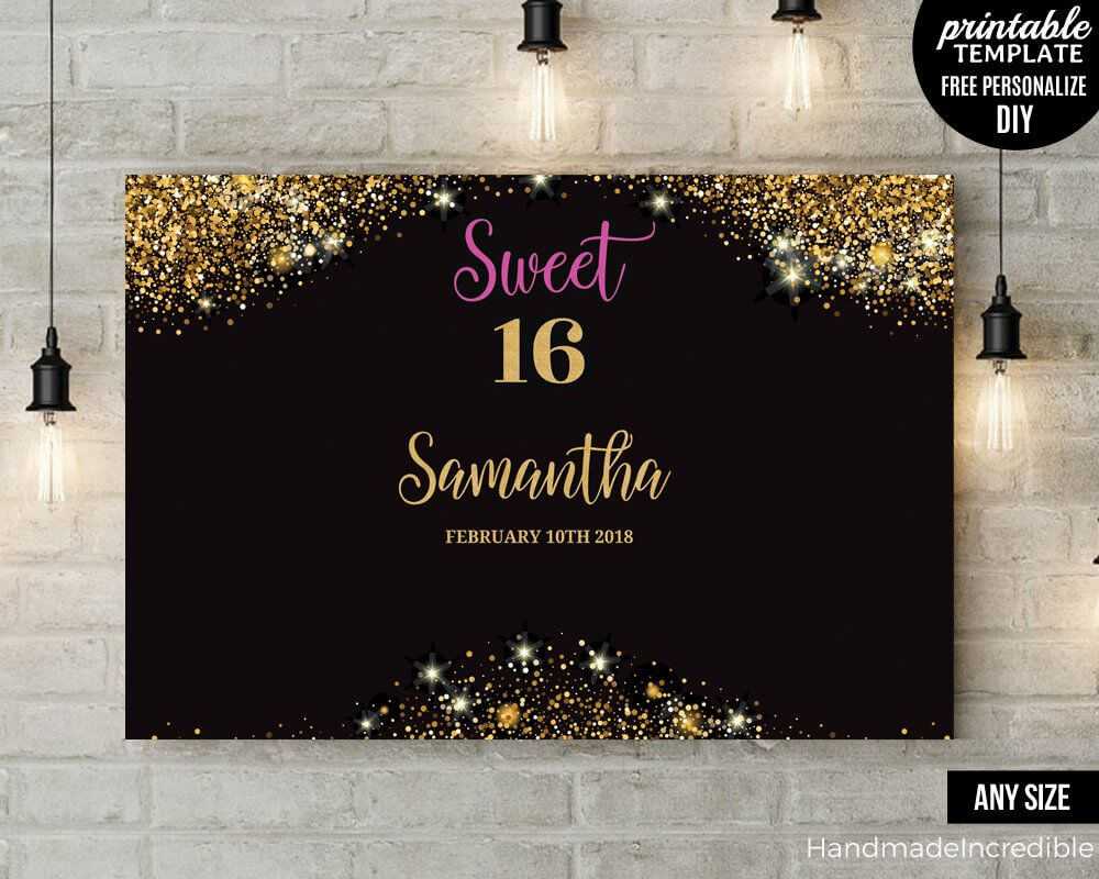 Pinargelia Figueroa On Birthday Party Ideas In 2019 For Sweet 16 Banner Template