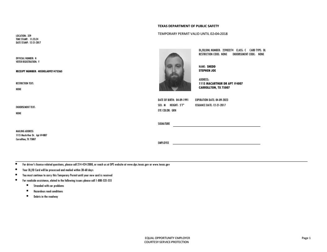 Pinhay Be On H In 2019 | Drivers Permit, Drivers License With Regard To Texas Id Card Template