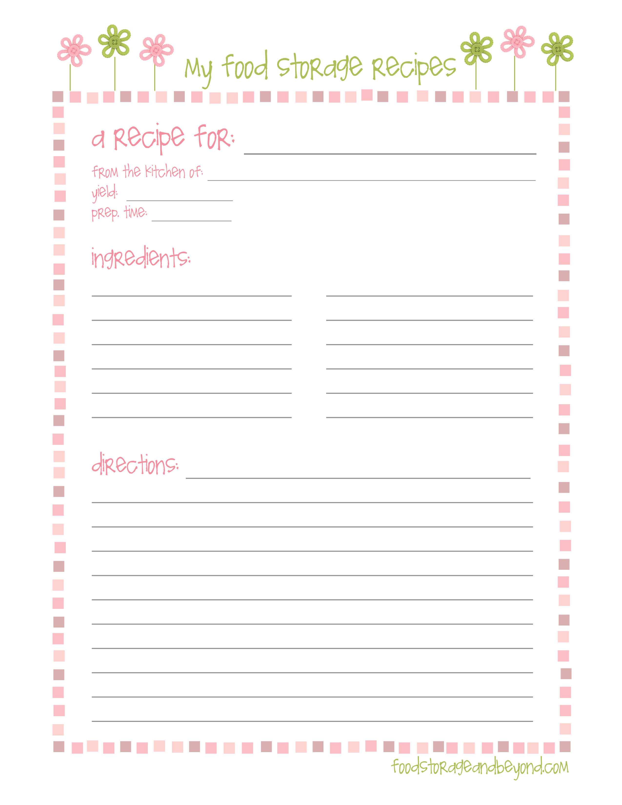 Pinjill Ortago On Happy Planning! | Printable Recipe Regarding Fillable Recipe Card Template