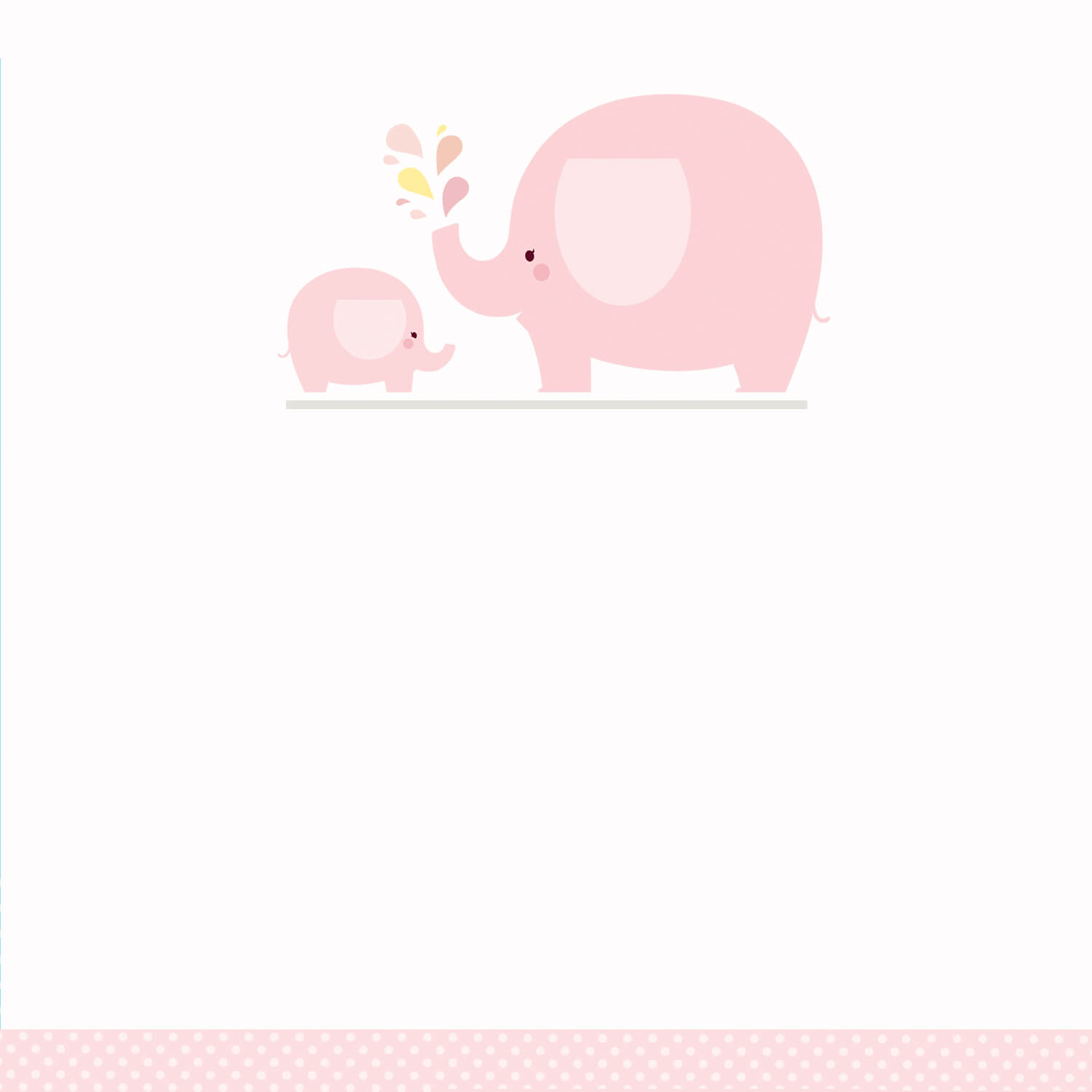 Pink Baby Elephant – Baby Shower Invitation Template (Free With Regard To Blank Elephant Template