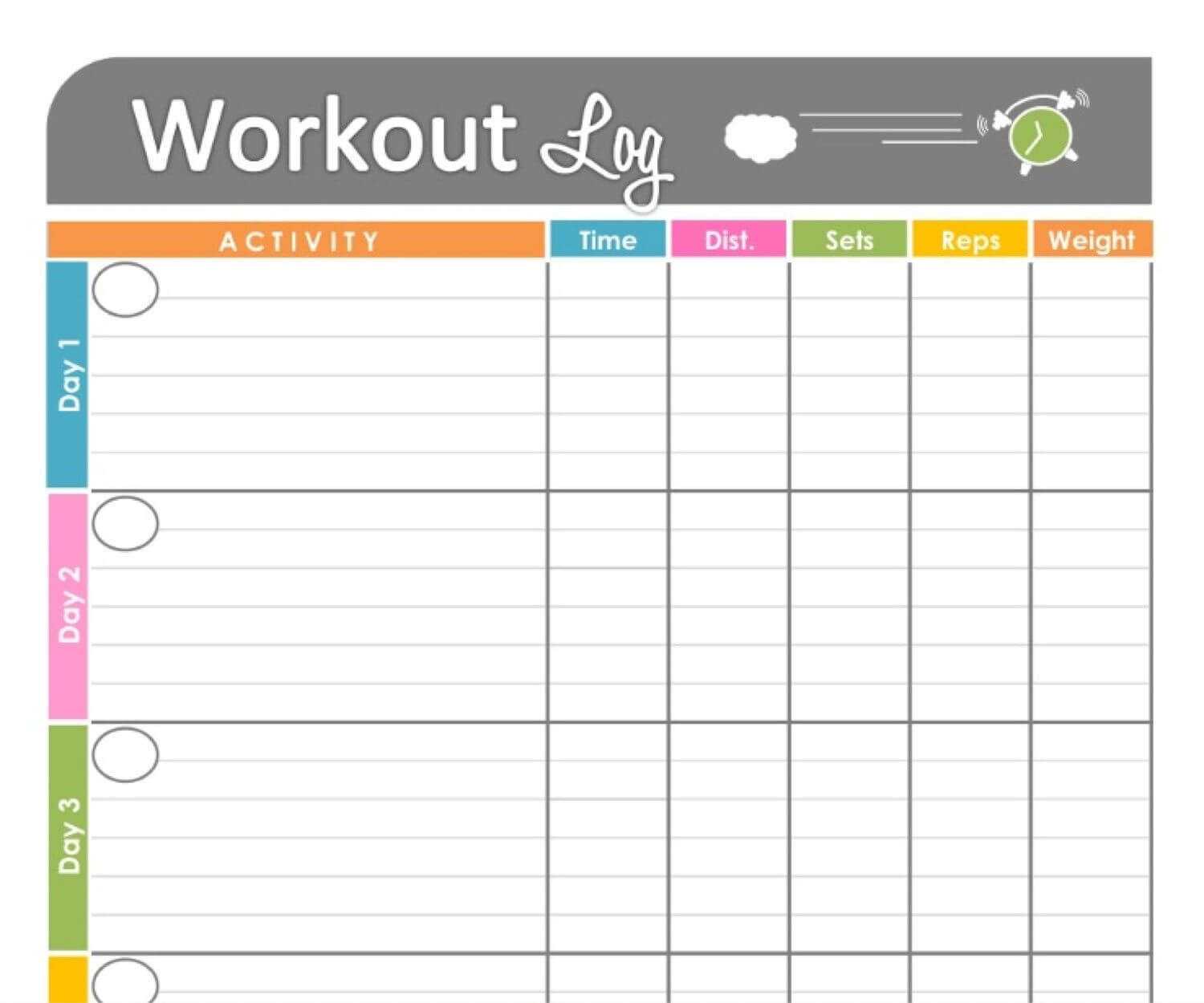 Pinkristy Winburn Revels On School Planners & Supplies With Blank Workout Schedule Template