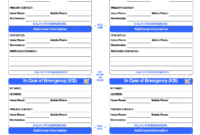 Pinlola Gambino On College Tips | Id Card Template, In with regard to In Case Of Emergency Card Template