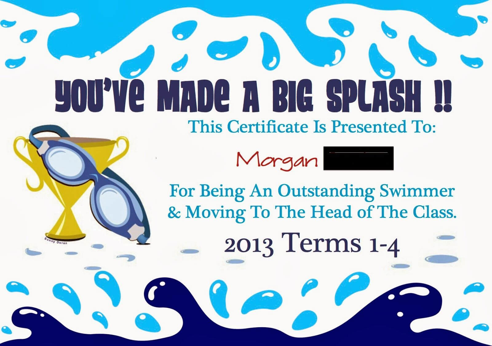Pinmarwa Mattar On Swimming | Swimming Lessons For Kids Inside Swimming Award Certificate Template