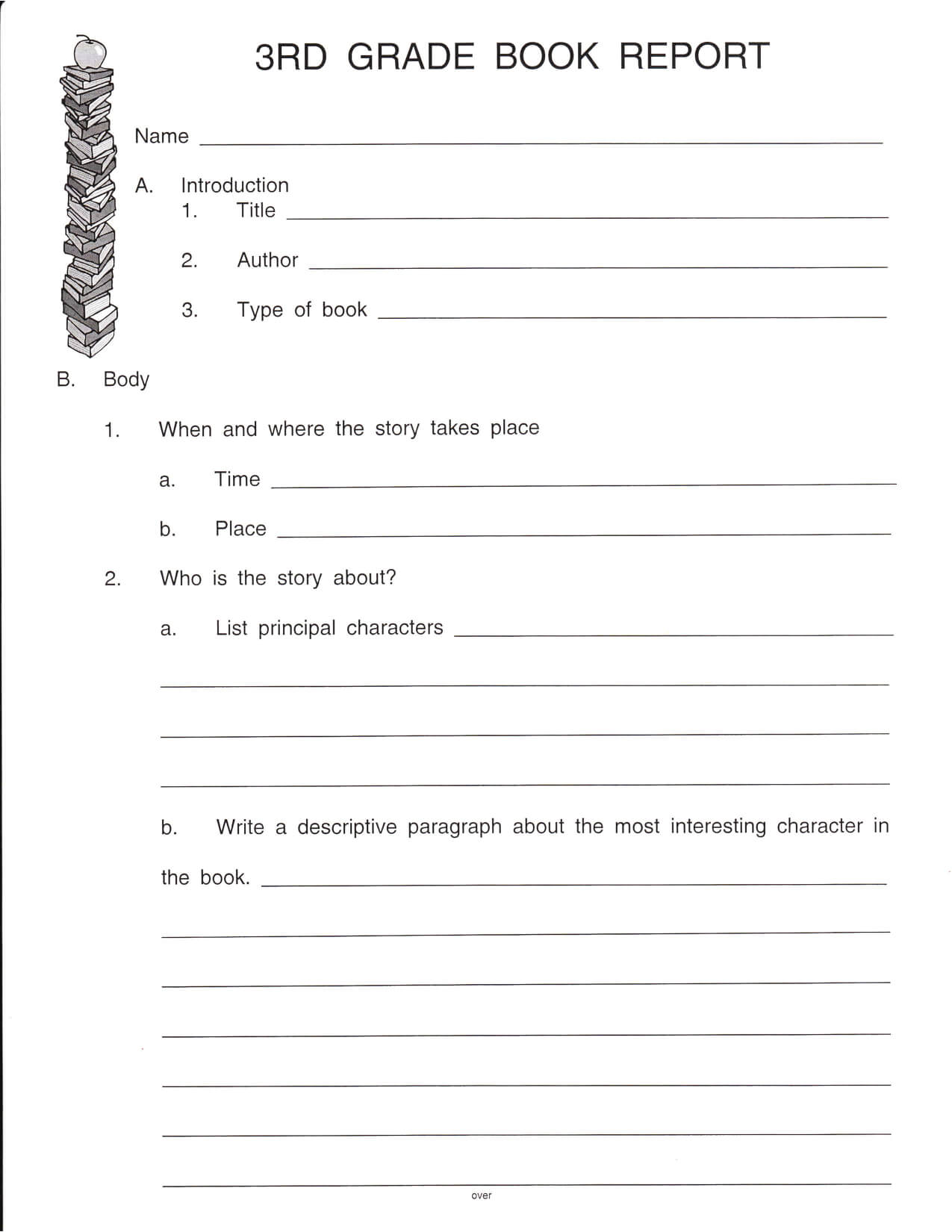 Pinshelena Schweitzer On Classroom Reading | 3Rd Grade Throughout Book Report Template 3Rd Grade