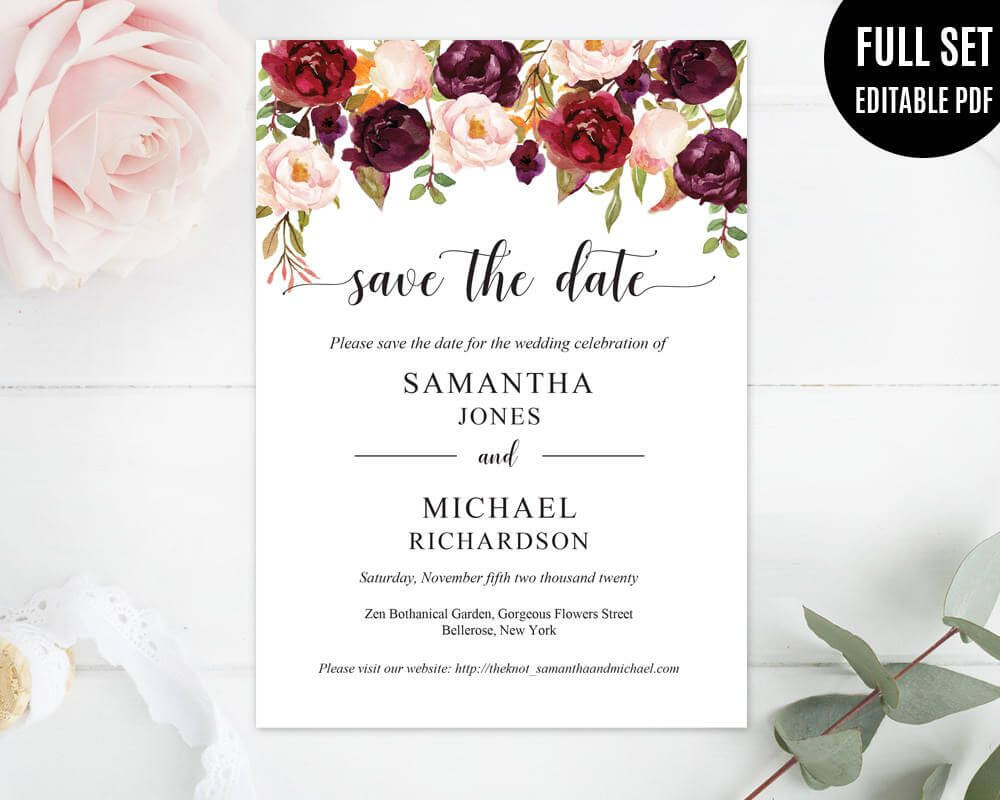 Pinvioleta Pironkova On Wedding Invitations | Save The Pertaining To Save The Date Powerpoint Template
