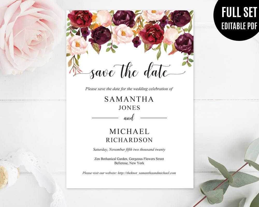 Pinvioleta Pironkova On Wedding Invitations | Save The Pertaining To Save The Date Powerpoint Template