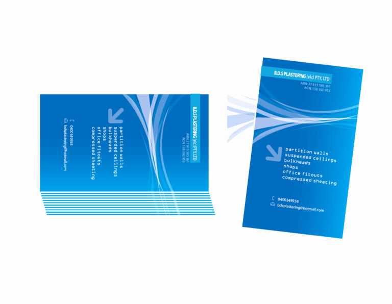 Plastering Business Cards Templates