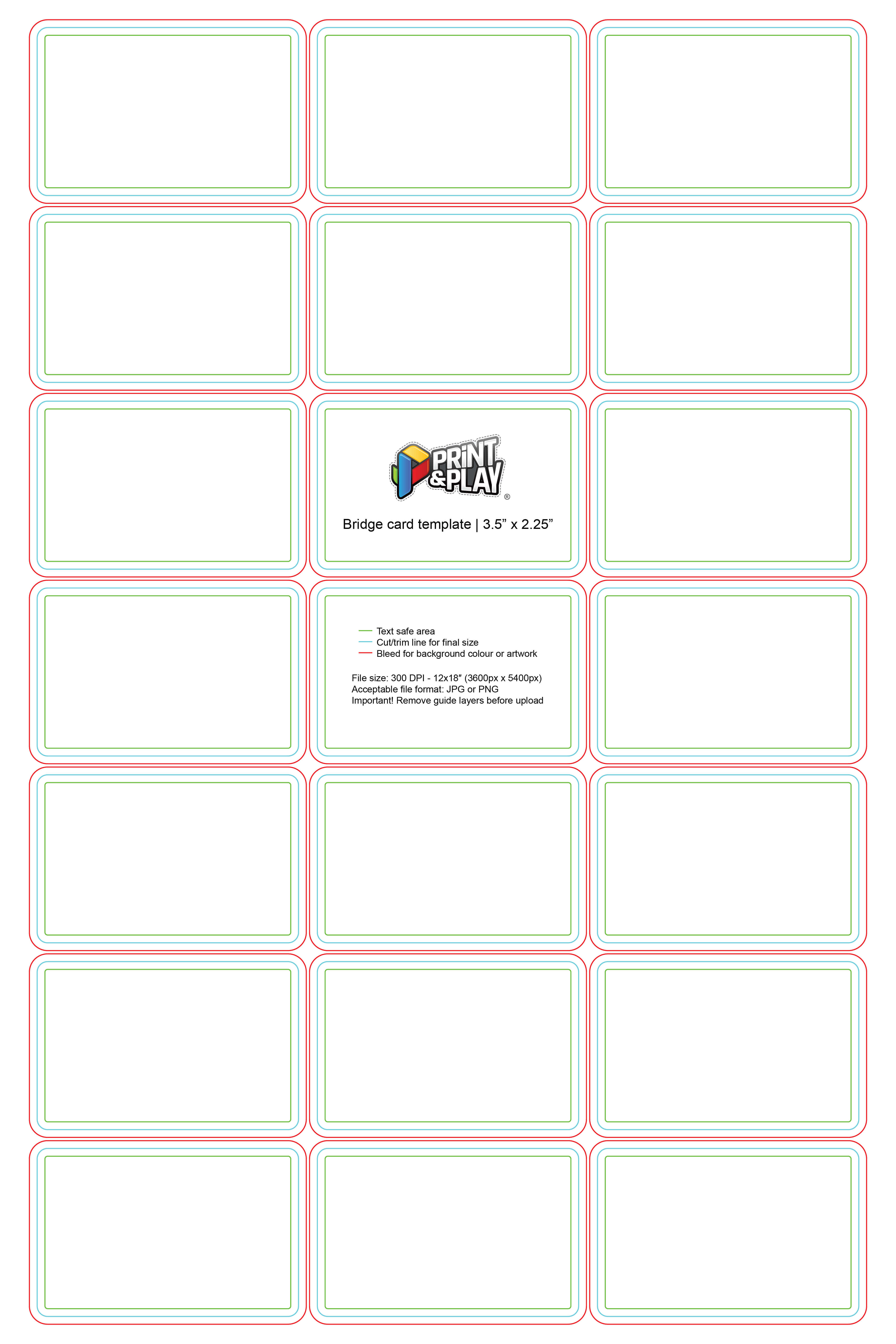 Playing Cards : Formatting & Templates – Print & Play In Card Game Template Maker