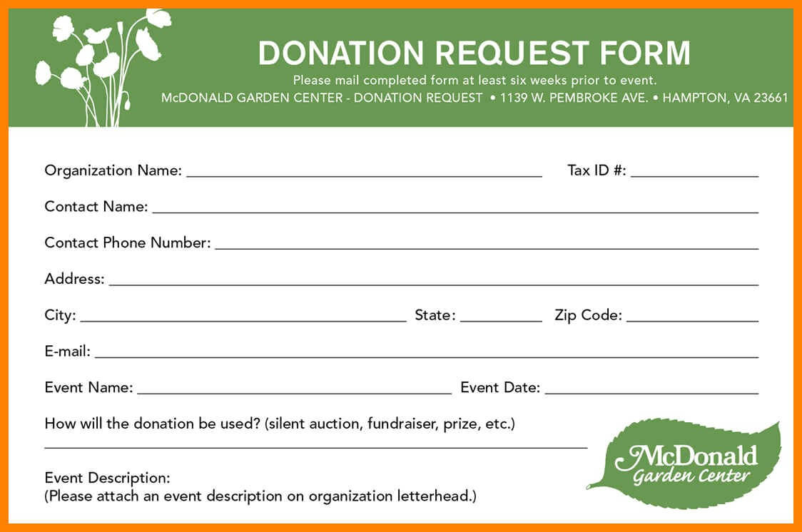 Pledge Cards Template Fundraising Card Certificate Images In Donation Card Template Free