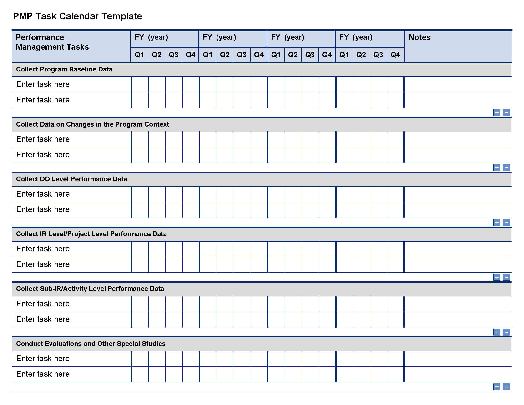 Pmp Task Calendar Template | Evaluation | Task Calendar Throughout Ir Report Template