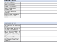 Post Conference Report | Templates At Allbusinesstemplates with regard to Conference Report Template