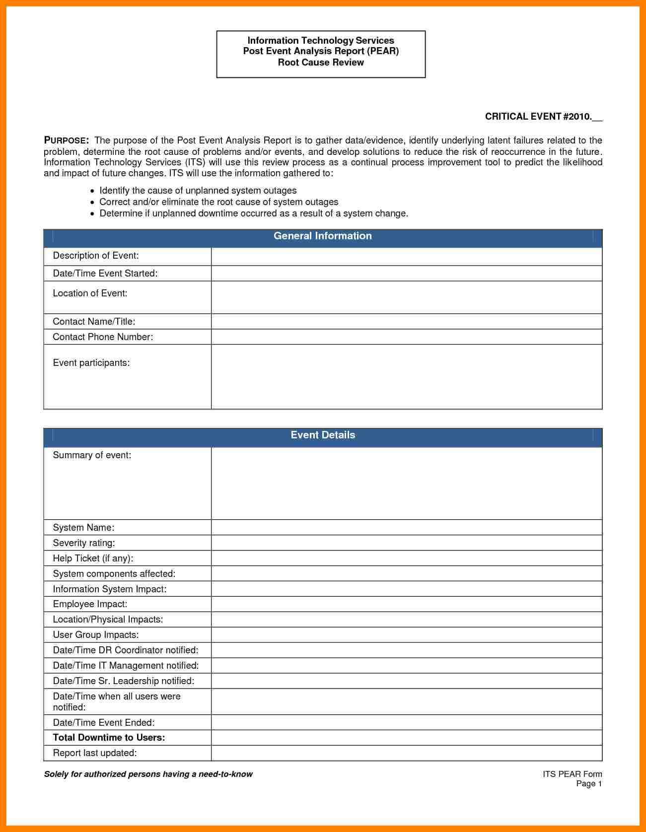 Post Event Evaluation Report Template – Atlantaauctionco Within Event Debrief Report Template