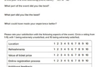 Post-Event Survey Tips And Template - Qgiv Success Center for Event Survey Template Word