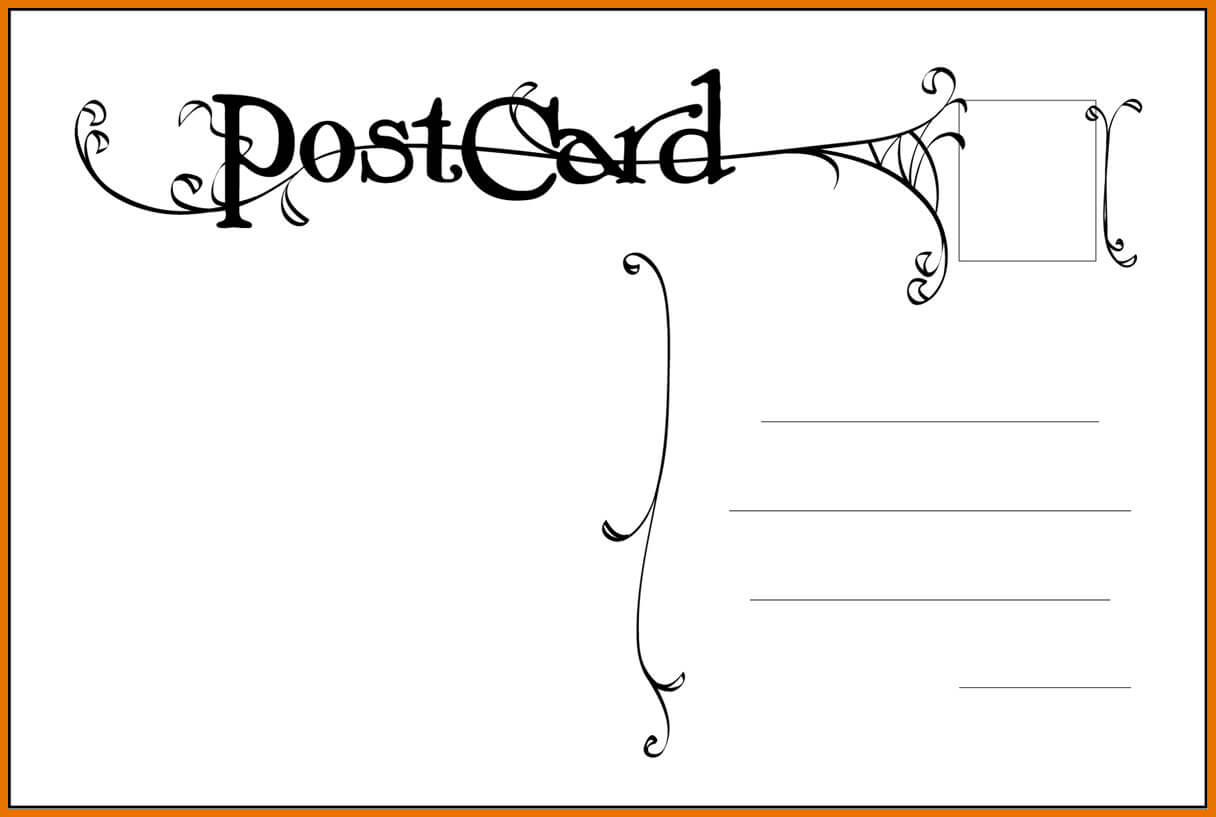 Postcard Template Word Inside Free Postcard Templates With Free Blank Postcard Template For Word