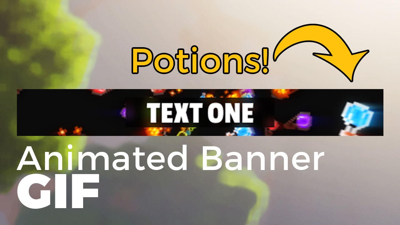 Potion Fountain – Animated Minecraft Server Banner Template With Regard To Minecraft Server Banner Template