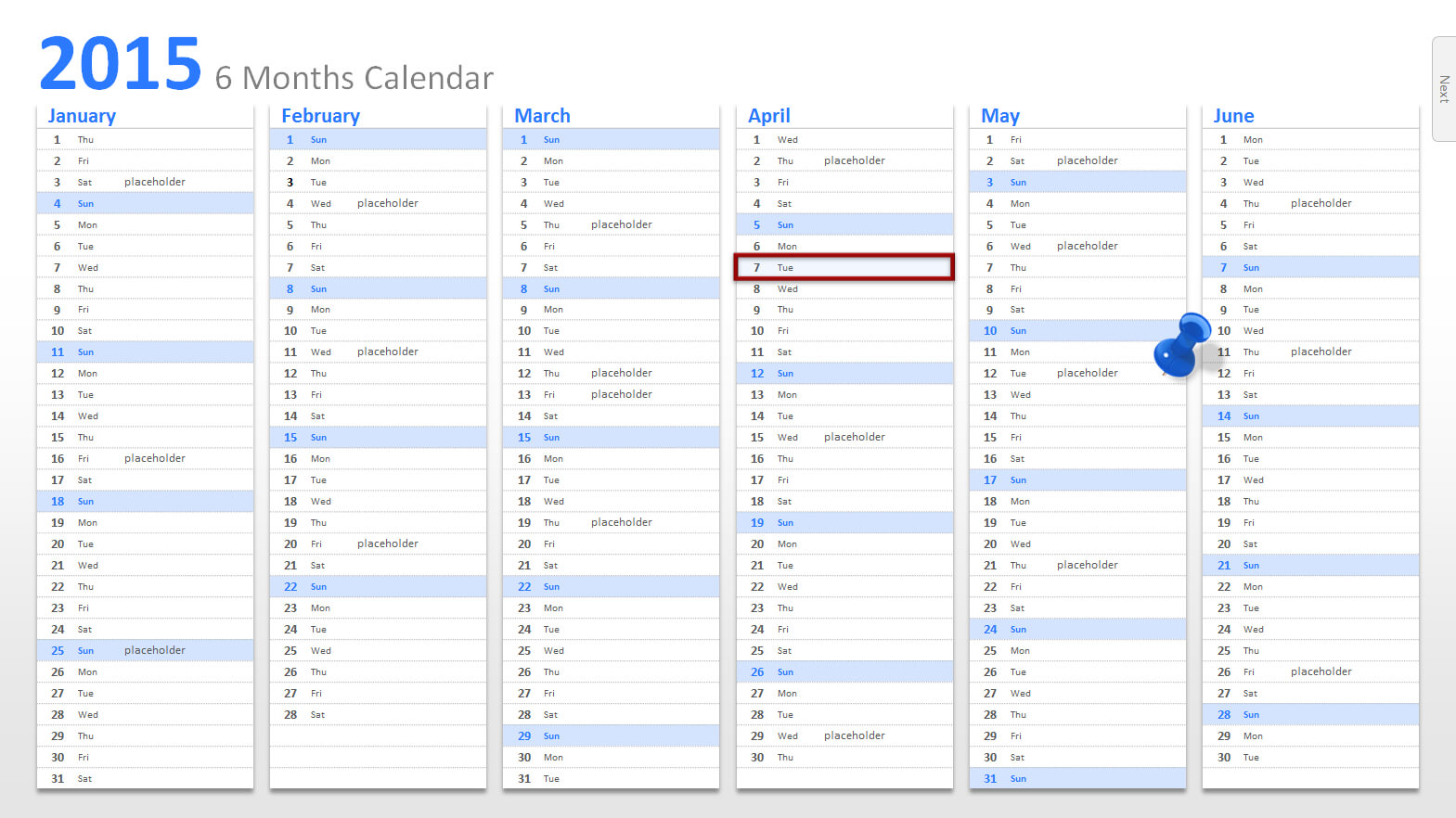 Powerpoint Calendar: The Perfect Start For 2015 Regarding Powerpoint Calendar Template 2015