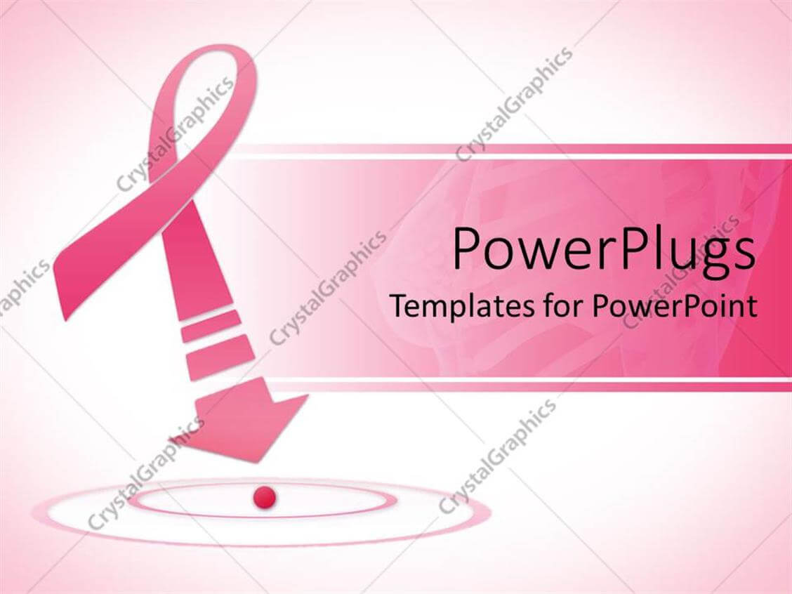 Powerpoint Template: Breast Cancer Awareness Pink Ribbon Throughout Free Breast Cancer Powerpoint Templates