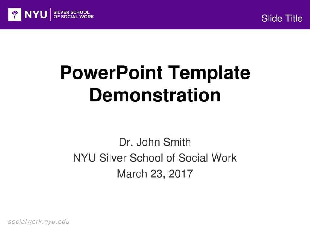 Powerpoint Template Demonstration – Ppt Download Within Nyu Powerpoint Template