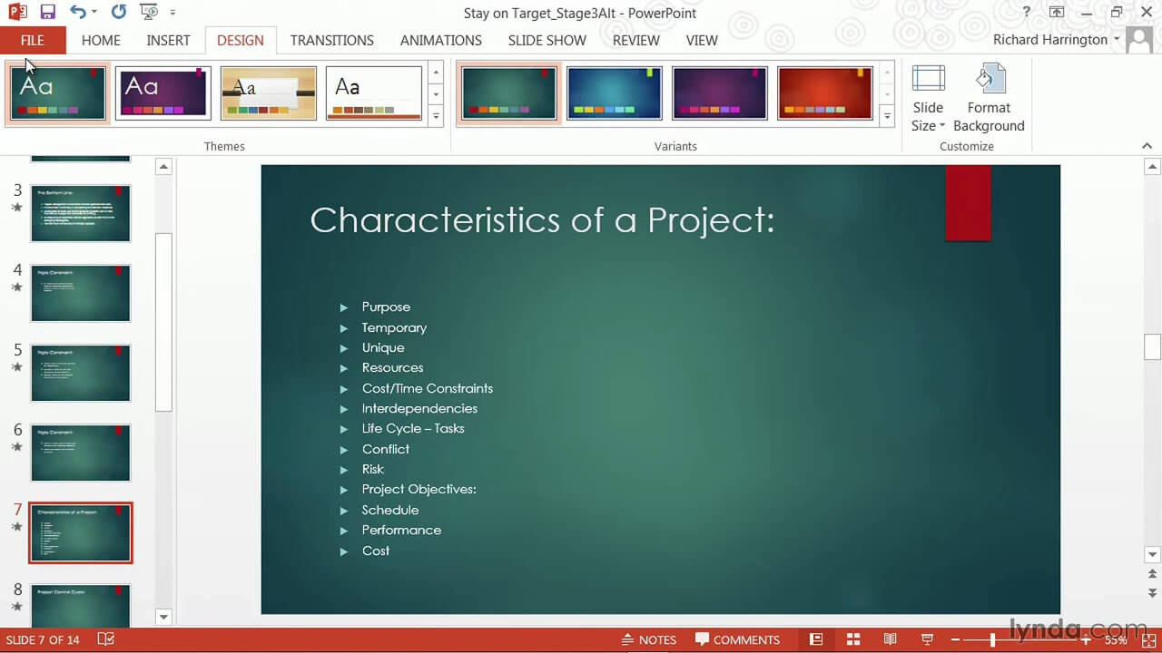 Powerpoint Tutorial: How To Change Templates And Themes | Lynda In What Is A Template In Powerpoint