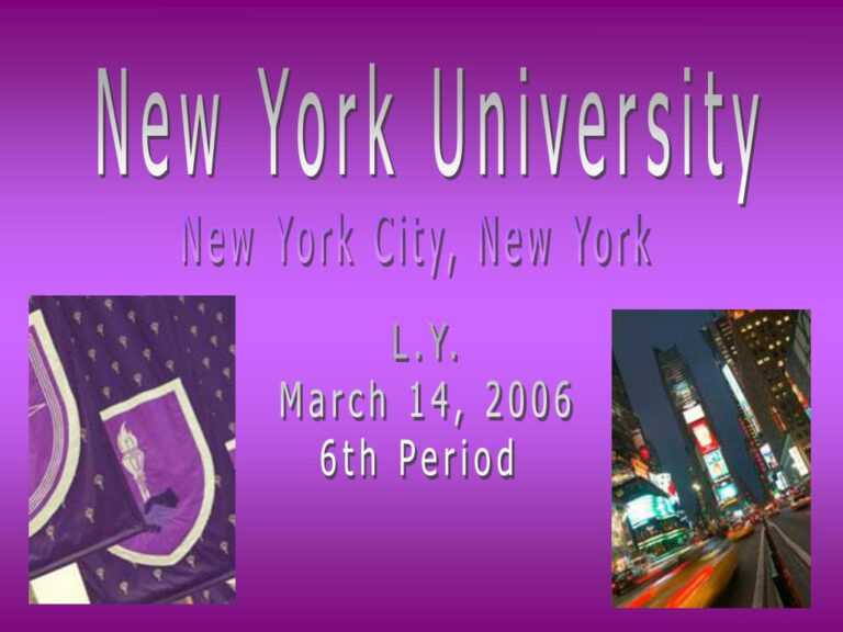 new york university presentation