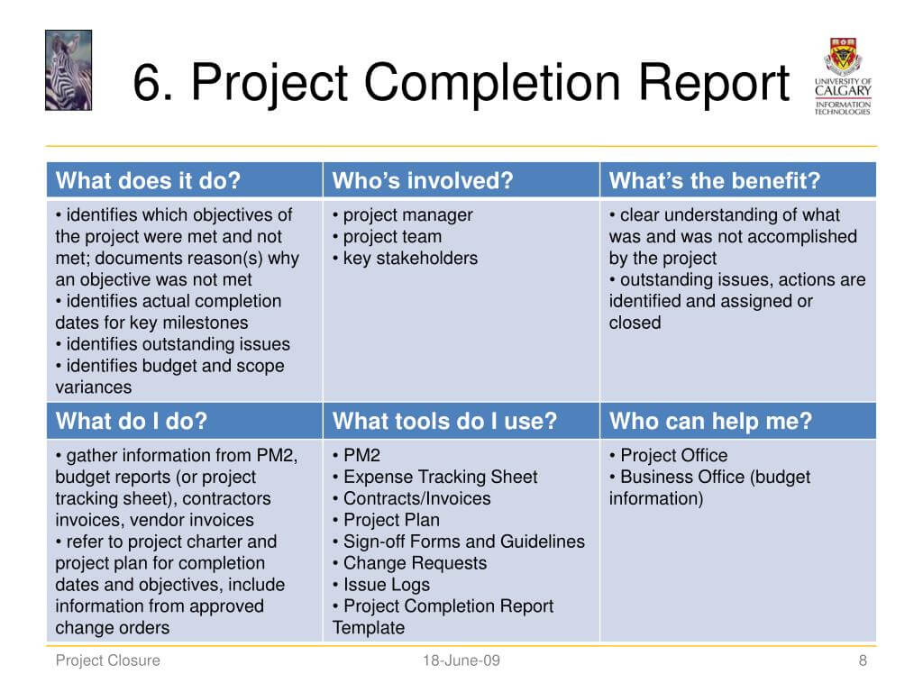 Ppt – Project Closure Powerpoint Presentation – Id:283057 Within Project Closure Report Template Ppt