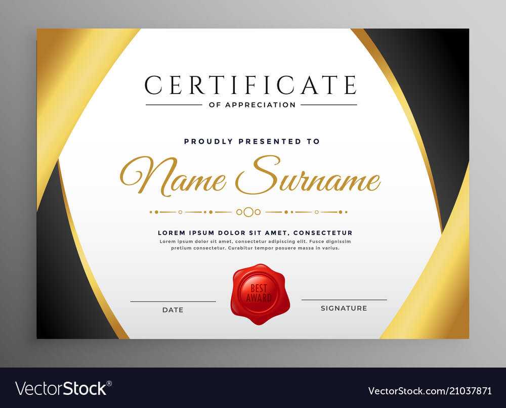 Premium Certificate Of Appreciation Template Throughout Free Certificate Of Appreciation Template Downloads