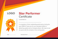 Premium Star Performer Certificate Templates Powerpoint in Star Performer Certificate Templates