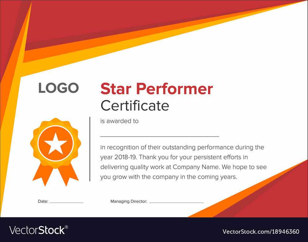 Premium Star Performer Certificate Templates Powerpoint In Star Performer Certificate Templates