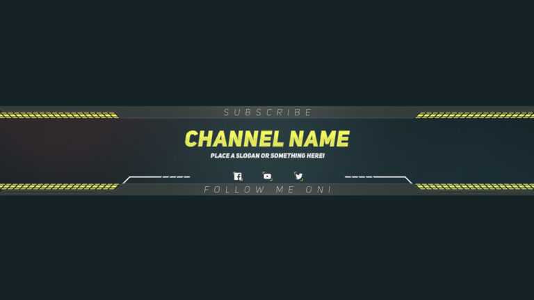 Premium youtube banner template photoshop template within yt banner 