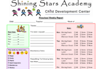 Preschool+Printable+Weekly+Progress+Reports+John+Blog throughout Preschool Weekly Report Template