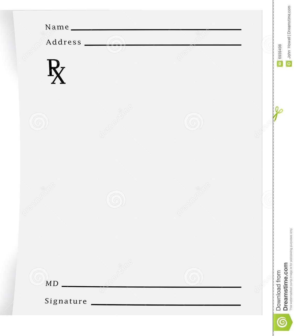 Prescription Pad Blank – Download From Over 27 Million High With Regard To Blank Prescription Pad Template