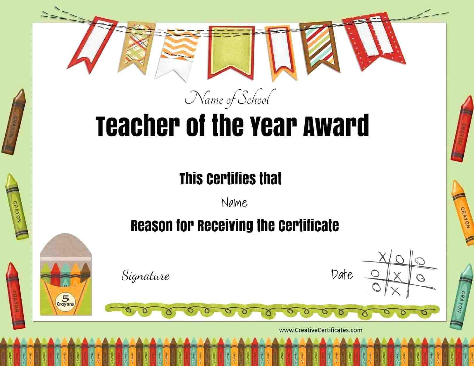 Printable Award Certificates – Bluedotsheet.co Intended For Best Teacher Certificate Templates Free