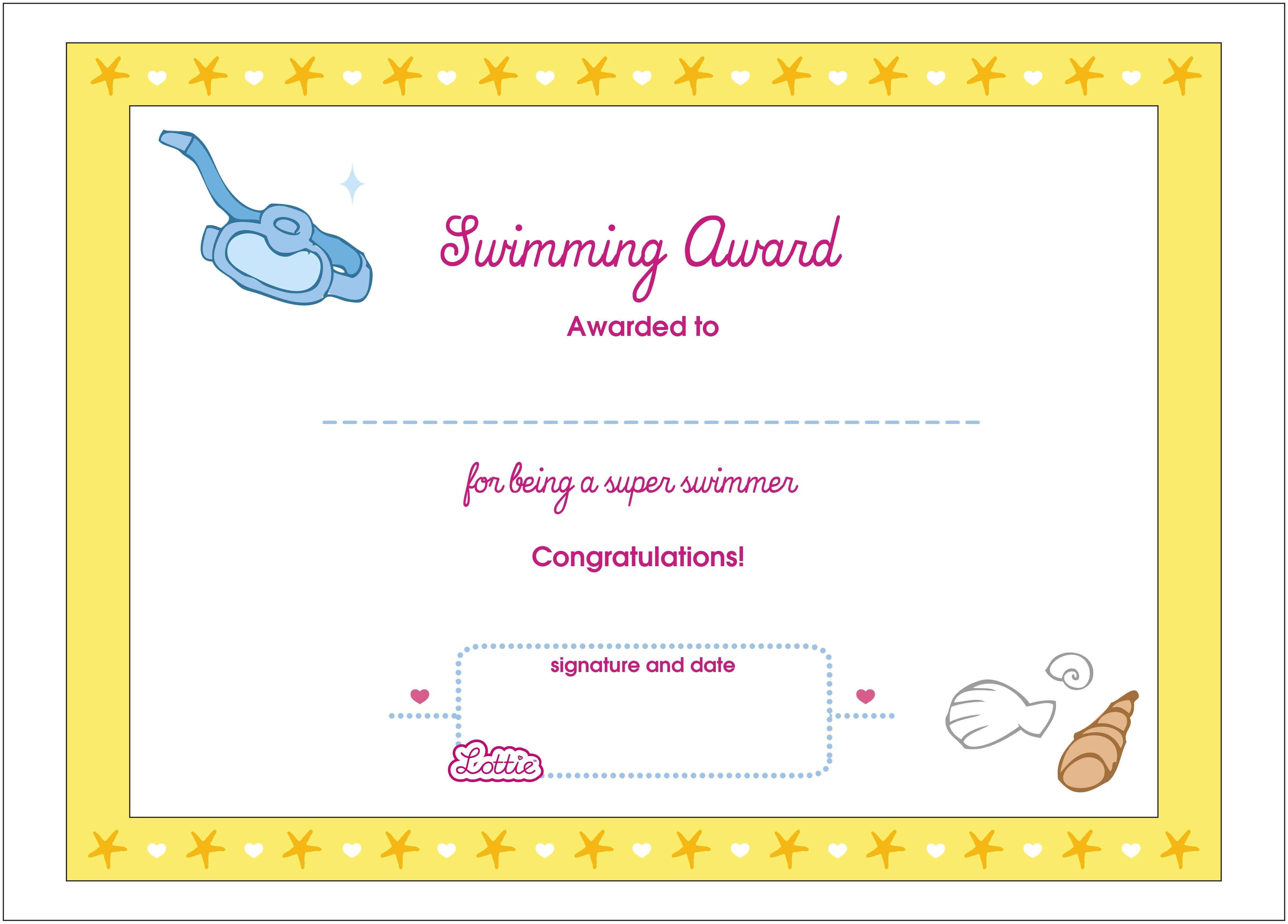 Printable Award Certificates – Bluedotsheet.co Within Swimming Certificate Templates Free