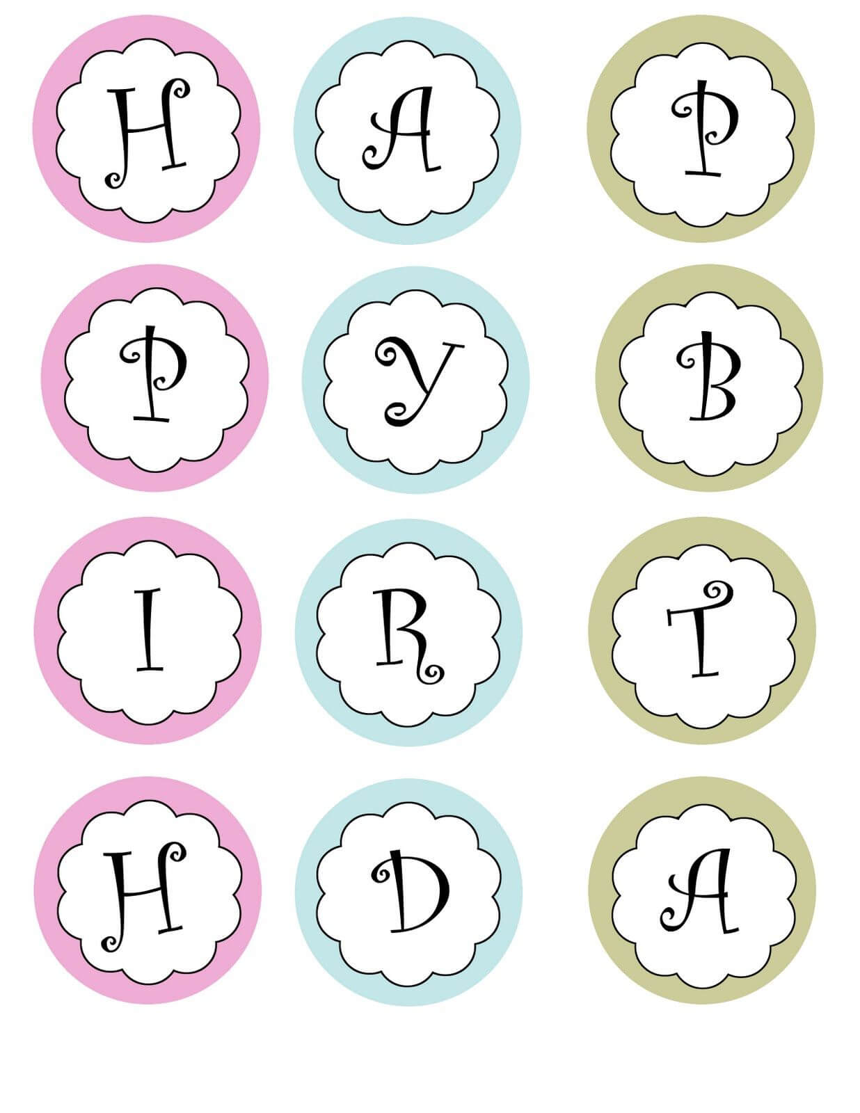 Printable Banners Templates Free | Print Your Own Birthday Intended For Printable Letter Templates For Banners