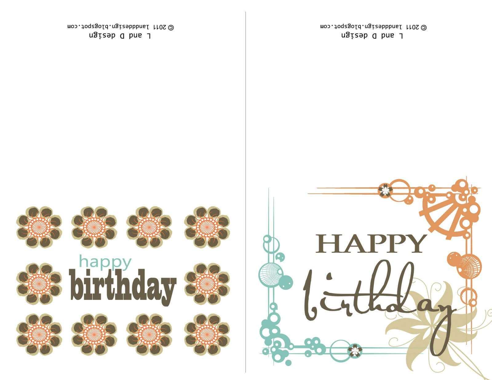 Printable Birthday Cards For Mom | Free Birthday Card Throughout Mom Birthday Card Template