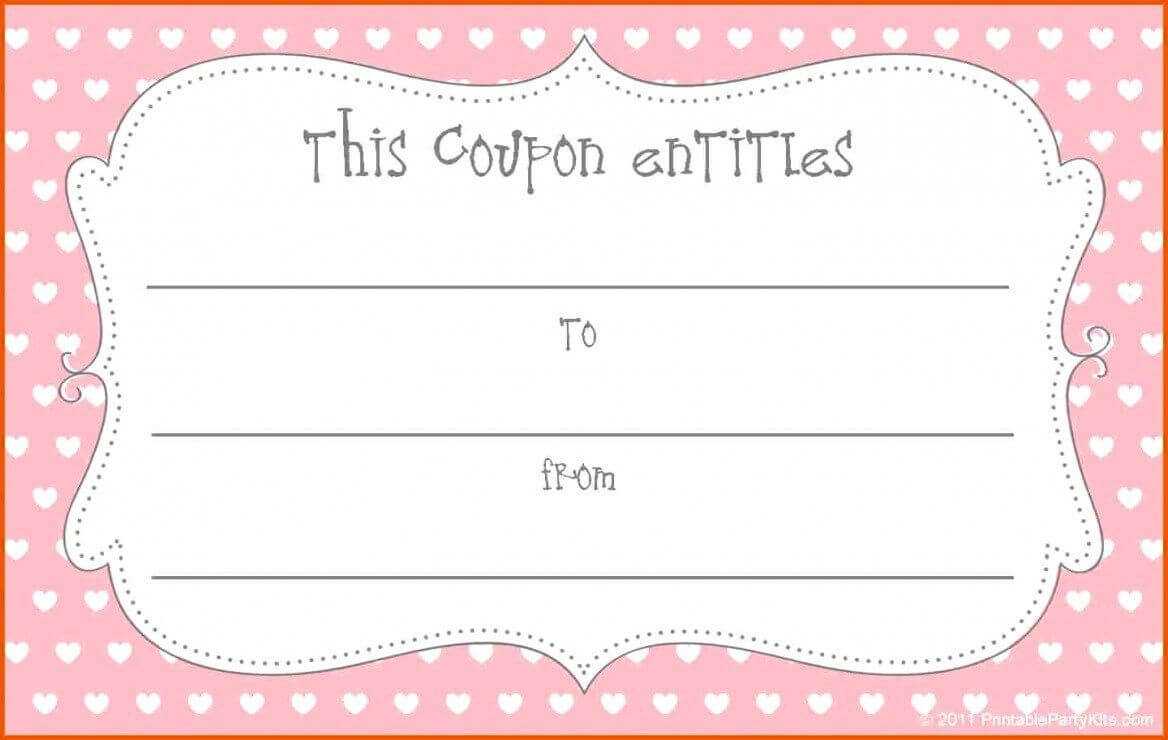 Printable Blank Coupons Template | <3 | Voucher Template Regarding Blank Coupon Template Printable