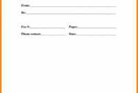 Printable Blank Microsoft Word Fax Cover Sheet | Fax Cover intended for Fax Cover Sheet Template Word 2010