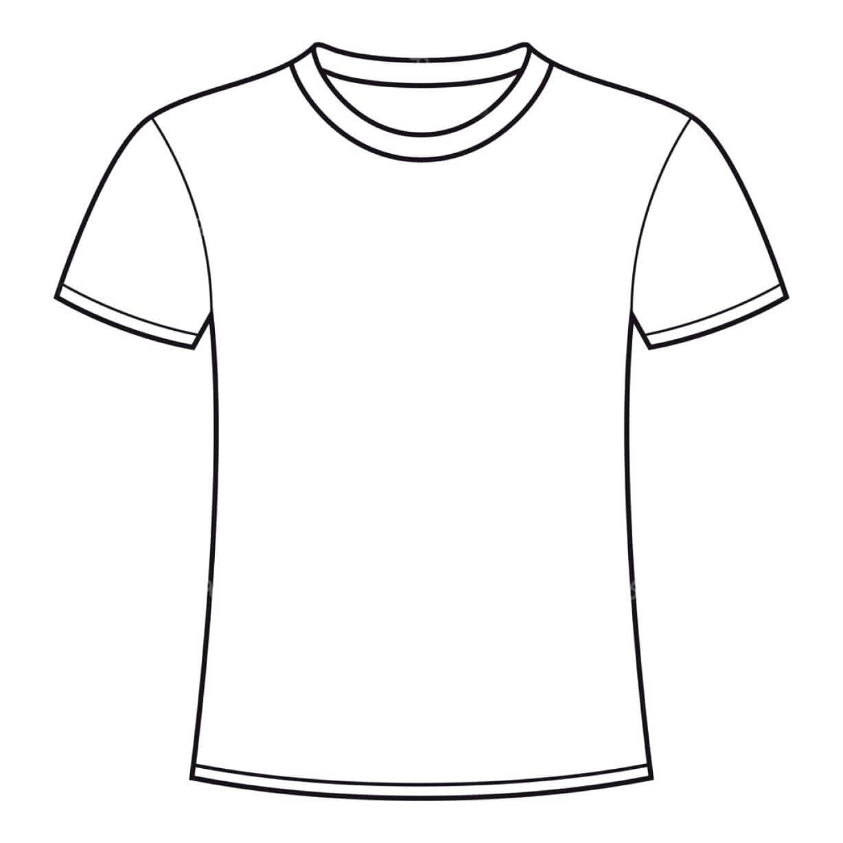 Printable Blank T Shirt Outline ✓ T Shirt Collections Throughout Printable Blank Tshirt Template